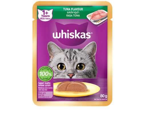 Thức Ăn Cho Mèo Lớn Vị Cá Ngừ 80g Whiskas