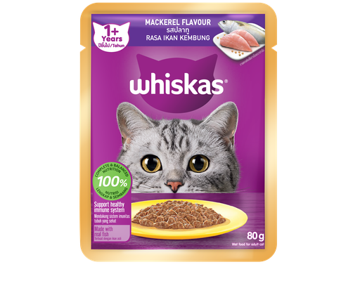 Thức Ăn Cho Mèo Lớn Vị Cá Thu 80g Whiskas