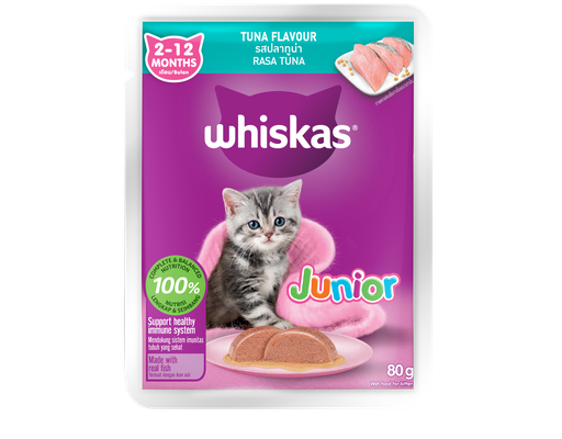 Thức Ăn Cho Mèo Con Vị Cá Ngừ 80g Whiskas