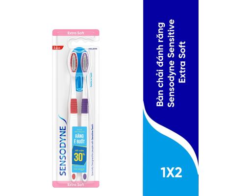 Bàn Chải Đánh Răng Sensitive Extra Soft 2 Cây Sensodyne