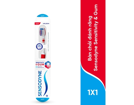 Bàn Chải Đánh Răng Sensitivity & Gum 1 Cây Sensodyne
