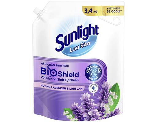 Nước Lau Sàn Hương Hoa Lavender 3.4kg Sunlight