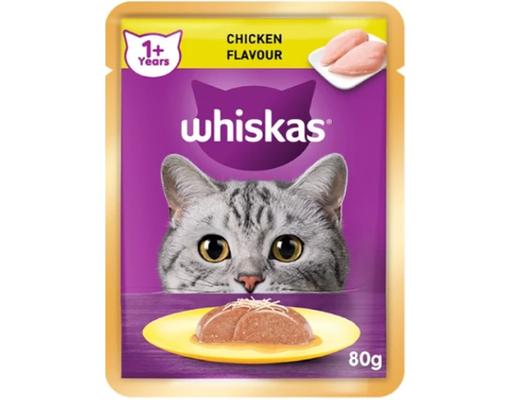 Pate Cho Mèo Trưởng Thành Dạng Jelly Vị Cá Ngừ & Cá Hồi 70g Whiskas