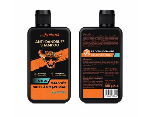 Dầu Gội Nam Dưỡng Tóc Ngăn Gàu Anti-dandruff Shampoo Gentle Blue 180g Menitems