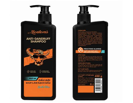 Dầu Gội Nam Dưỡng Tóc Ngăn Gàu Anti-dandruff Shampoo Gentle Blue 650g Menitems