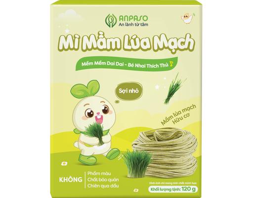 Mì Ăn Dặm Organic Vị Mầm Lúa Mạch 120g Anpaso