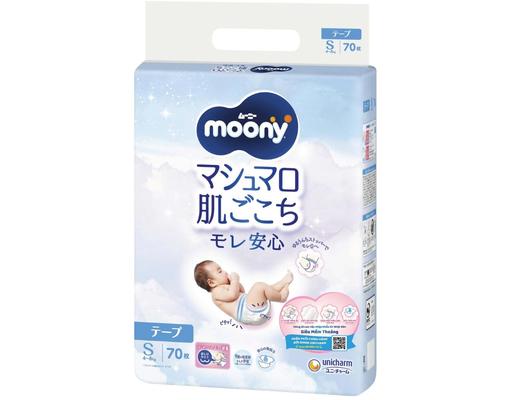 Tã Dán S70 Cho Bé Từ 4-8kg 70 Miếng Moony
