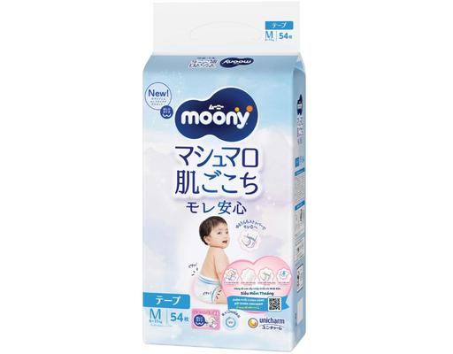 Tã Dán M56 Cho Bé Từ 6-11kg 54 Miếng Moony