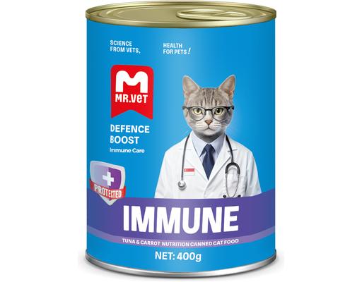 Pate Mèo Cá Ngừ & Cà Rốt Immune 400g Mr.Vet