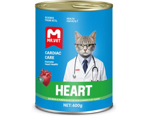 Pate Mèo Cá Hồi & Bí Đỏ Heart 400g Mr.Vet