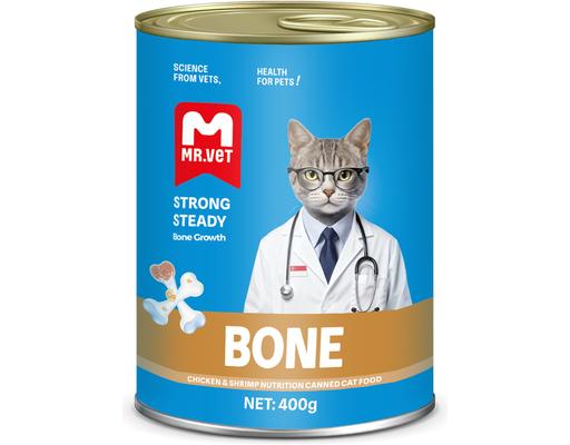 Pate Mèo Thịt Gà & Tôm Bone 400g Mr.Vet