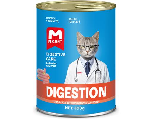 Pate Mèo Cá Ngừ & Cua Digestion 400g Mr.Vet