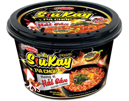 Mì Siukay Tia Chớp Hương Vị Hải Sản Tô 96G ACECOOK
