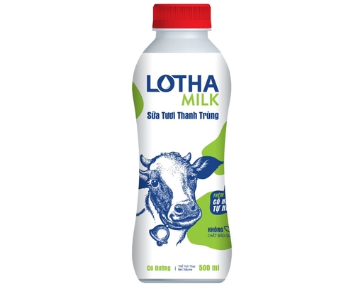 Sữa Thanh Trùng Có Đường 490ml Lothamilk