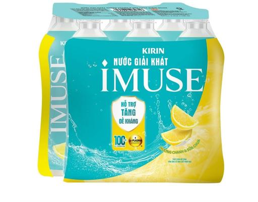 Lốc 6 Thức Uống Vị Sữa Chua&Chanh Imuse 430ml Kirin