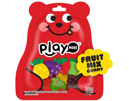 Kẹo Dẻo Trái Cây Hỗn Hợp 64g Playmore