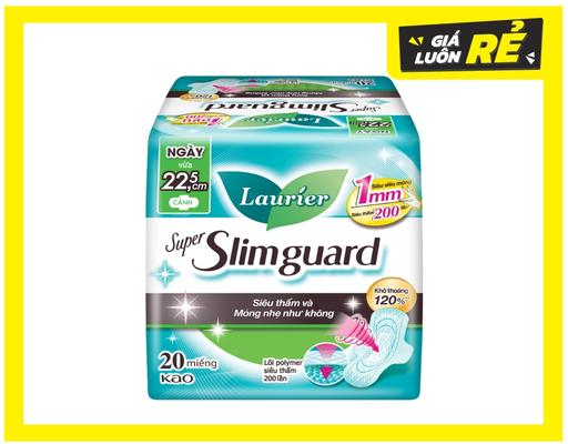 Băng Vệ Sinh Siêu Mỏng Cánh Bảo Vệ 1mm 22.5cm 20 Miếng Laurier