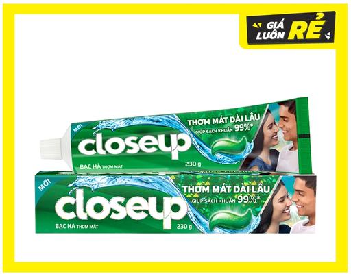Kem Đánh Răng Hương Bạc Hà Thơm Mát Bất Tận 230g Closeup