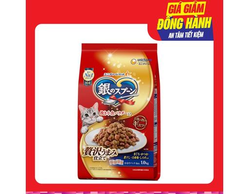 Thức Ăn Dạng Hạt Mèo Vị Cá Ngừ 1kg Silver Spoon