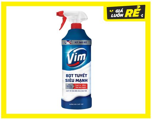 Bọt Tuyết Siêu Mạnh Tẩy Bồn Cầu và Nhà Vệ Sinh 500ml VIM