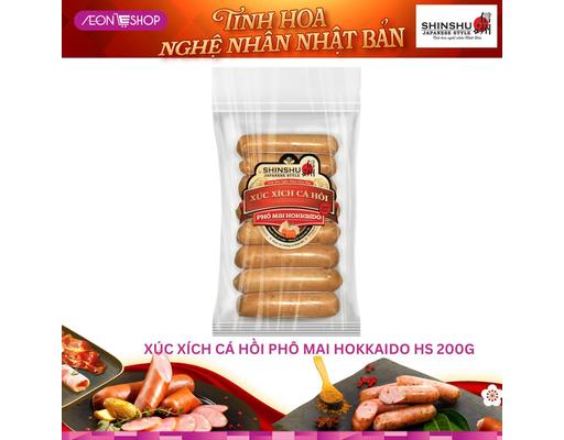 Xúc Xích Cá Hồi Phô Mai Hokkaido - 200g/gói (8 cây x 25g) SHINSHU