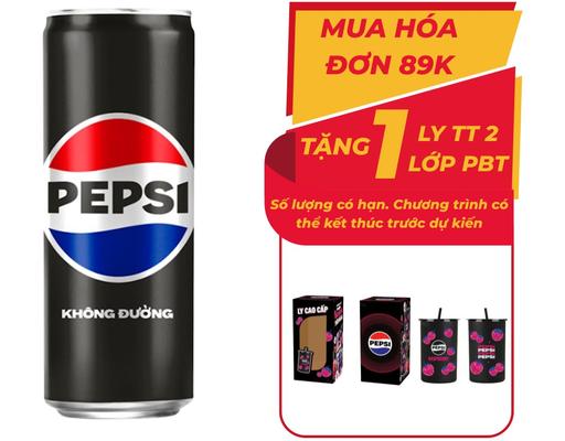 Nước Ngọt Không Calo 330ml Pepsi