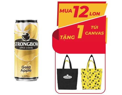 Nước Táo Lên Men Gold Lon 320ml Strongbow