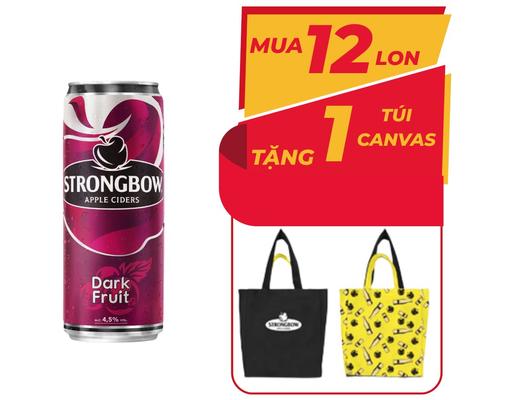 Nước Táo Lên Men Dark Fruit Lon 320ml Strongbow
