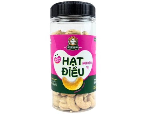Hạt Điều Nguyên Vị Không Muối Hộp 200g Bà Tư