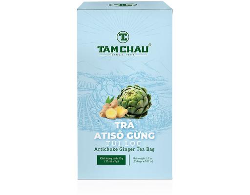 Trà Atiso Gừng Túi Lọc 50g Tâm Châu