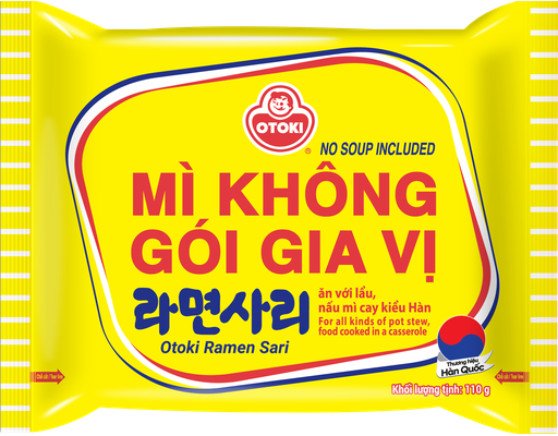 Mì Hàn Quốc Không Gói Gia Vị Gói 110g Otoki