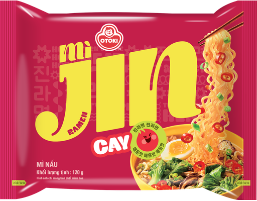 Mì Jin Ramen Vị Cay Gói 120g Otoki
