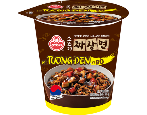 Mì Ly Trộn Tương Đen Jin Vị Bò Ly 65g Otoki