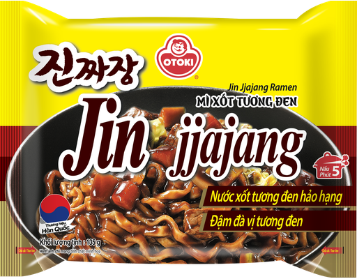 Mì Xốt Tương Đen Jin Jjajang Ramen Gói 135G Otoki