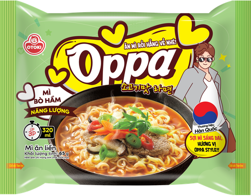 Mì Ăn Liền Oppa Bò Hầm 65g Otoki