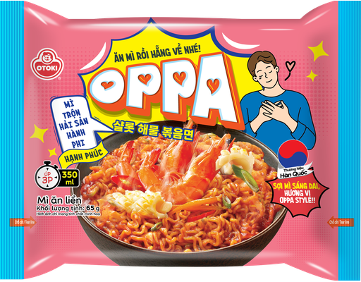 Mì Trộn Oppa Vị Hải Sản Hành Phi 65g Otoki