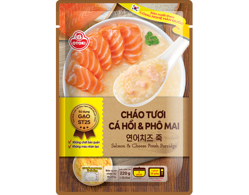 Cháo Tươi Cá Hồi & Phô Mai 220g Otoki