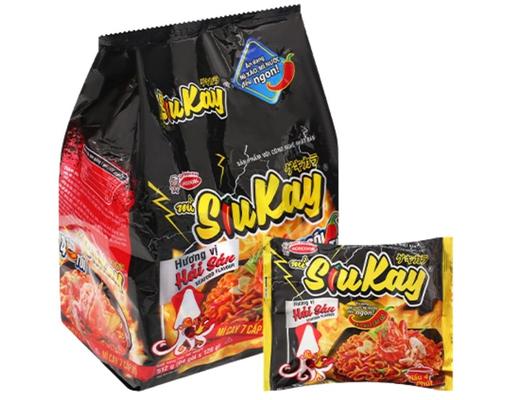 Lốc 4 Mì Siukay Hương Vị Hải Sản 128g/130g Acecook