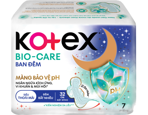 Băng Vệ Sinh Biocare Siêu Mỏng Cánh 32cm 7X24 Kotex
