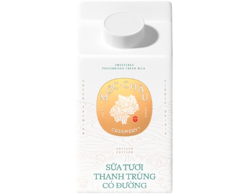 Sữa Thanh Trùng Có Đường Creamery 450ml Mộc Châu