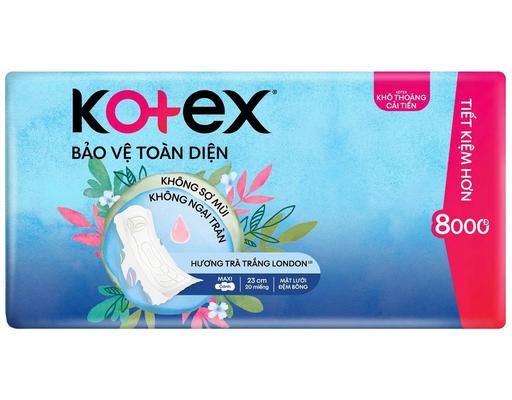 Băng Vệ Sinh Khô Thoáng Dày Cánh 20 Miếng Kotex