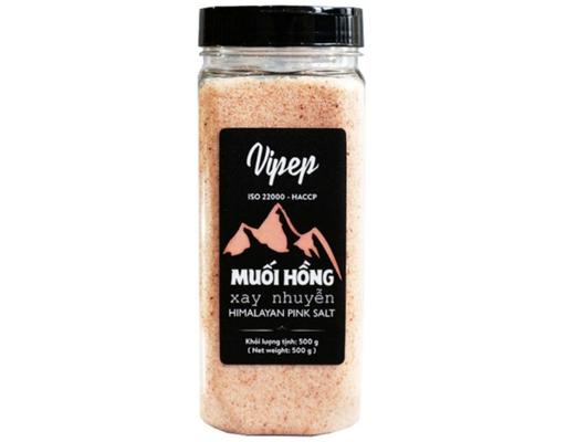 Muối Hồng Himalayan Dạng Xay Nhuyễn 500g Vipep