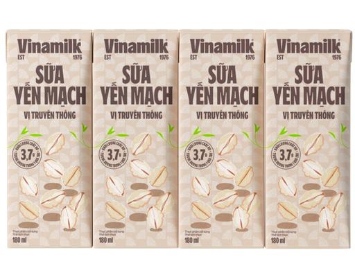 Lốc 4 Hộp Sữa Yến Mạch 180ml Vinamilk
