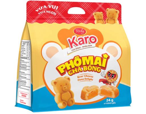 Bánh Gấu Nhân Phô Mai Túi 192g Karo