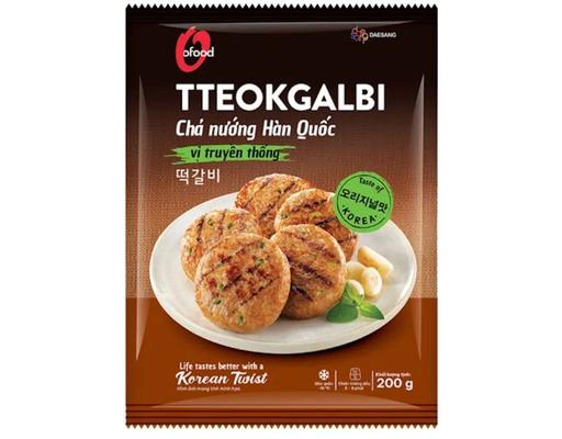 Chả Nướng Hàn Quốc Vị Truyền Thống Tteokgalbi 200g O'Food