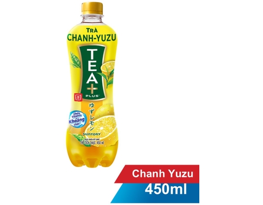 Trà Chanh Yuzu Tea+ Chai 450ml Tea Plus