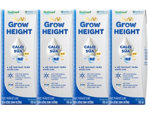 Lốc 4 Hộp Sữa Dinh Dưỡng Pha Sẵn Nuvi Grow 180ml Nuvi Grow