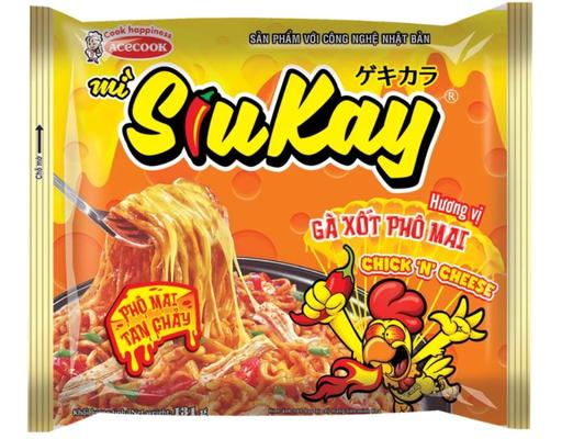 Mì Siukay Acecook Hương Vị Gà Cay Phô Mai Gói 129g ACECOOK