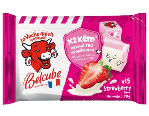 Phô Mai Con Bò Cười Vị Dâu 78g Con Bò Cười