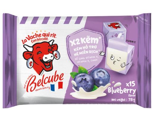 Phô Mai Con Bò Cười Belcube Việt Quất 78g Con Bò Cười